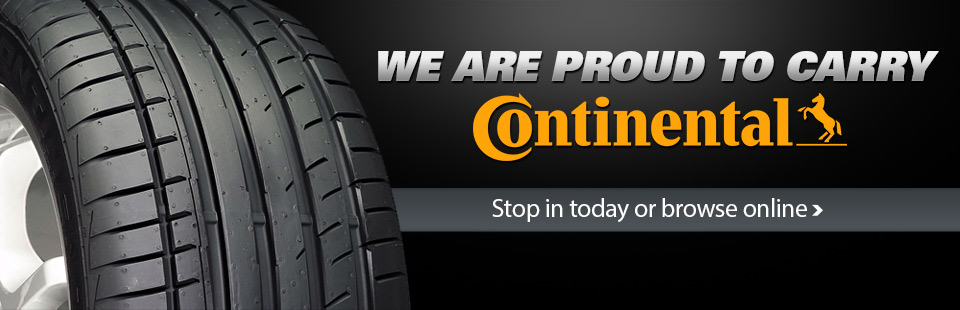 Proud to carry Continental Tire